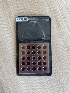 Ebbe America E4408 PRO Square Drain Cover in a Brushed Bronze finish. Brand New